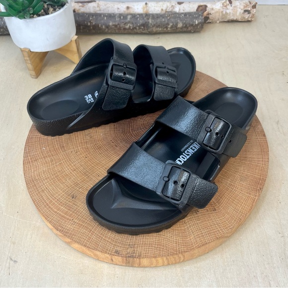 Birkenstock Arizona Essentials EVA Sandals Black Women’s 7–7.5 EU 38 Waterproof - Picture 1 of 15